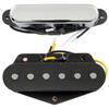 Musiclily Pro Alnico 5 Набор звукоснимателей для грифа и бриджа Telecaster для электрогитары Tele, Хромированные звукосниматели TL-60S, Гитар,