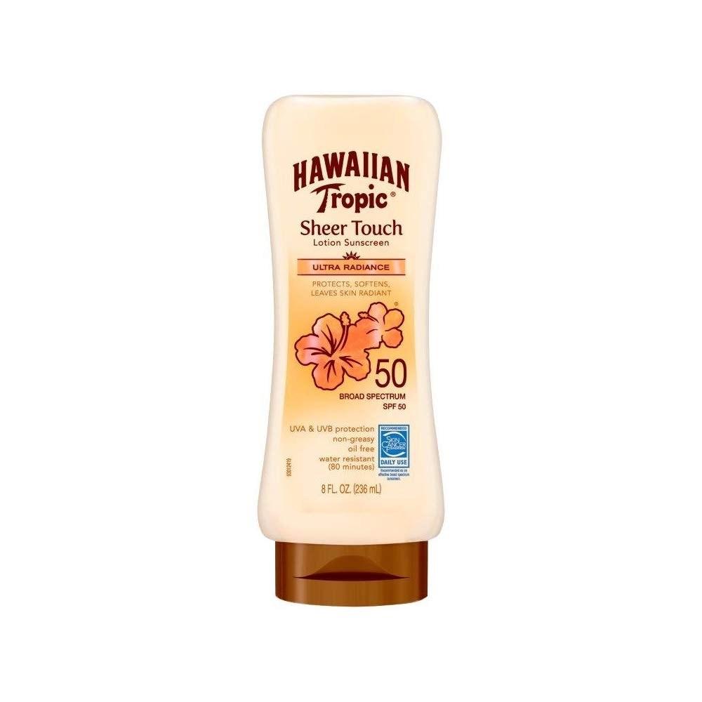 Hawaiian Tropic Sheer Touch Lotion Sunscreen SPF 50, 1 Pack, 236ml