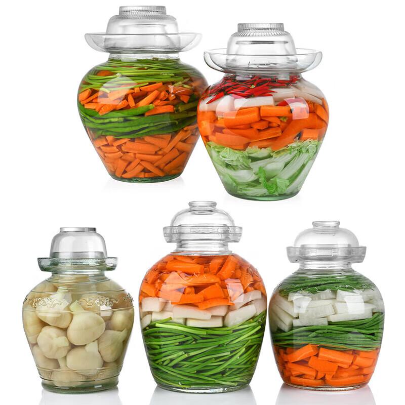 Jingqingfu Glass Pickle and Sauerkraut Jar with Sealed Lid