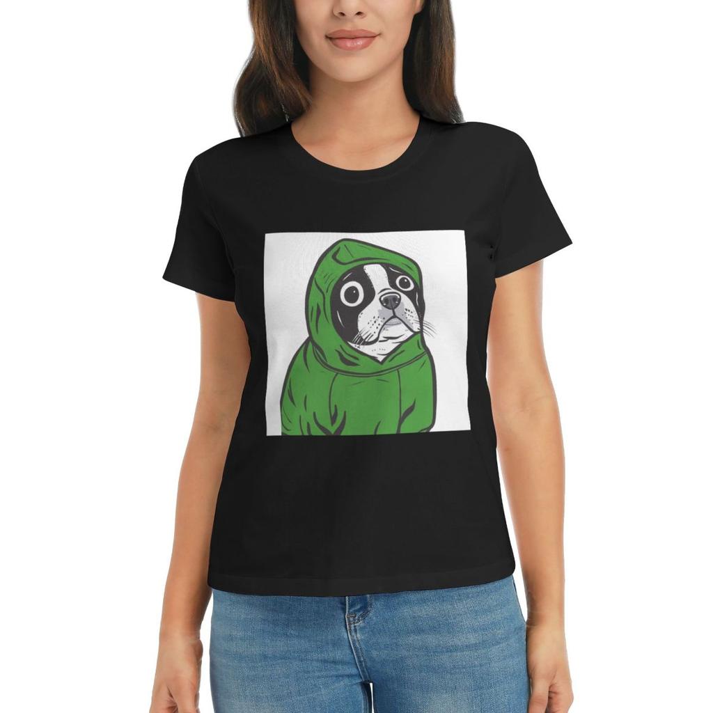Women TShirt French Bulldog Animal Summer Short Sleeve Tees ONeck Cotton T Shirts Clothes Tops Streetwear