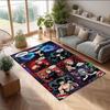 Soft Crystal Velvet Floor Rug,Jujutsu Kaisen Anti Slip Decorative Carpet, Plush Area Mat For Indoor Home Decoration