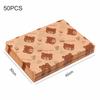 50 шт. Пищевая маслостойкая бумага Квадратная упаковочная бумага для сэндвичей Оберточная бумага для жареной пищи