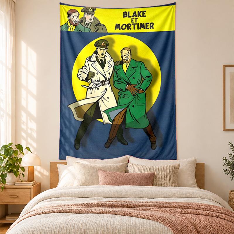 Blake and Mortimer Tapestry highquality for decorating living room bedroom dorm walls ideal as bedroom wallart orholiday gift