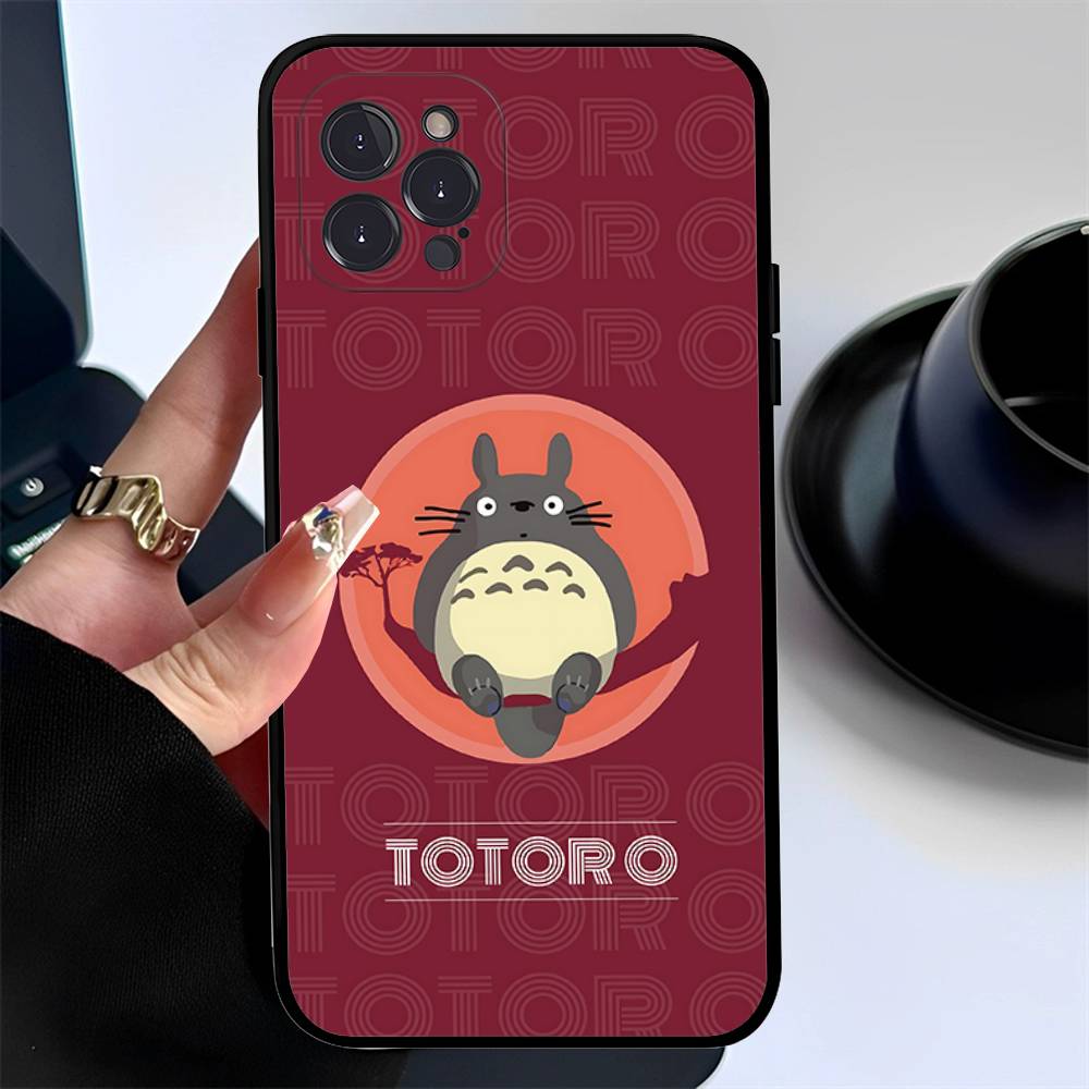Мультяшный Милый Т-Тоторо Чехол для Телефона Для Iphone 17 16 15 16e 14 13 12 11 Pro Max Plus Чехол Защитный Чехол