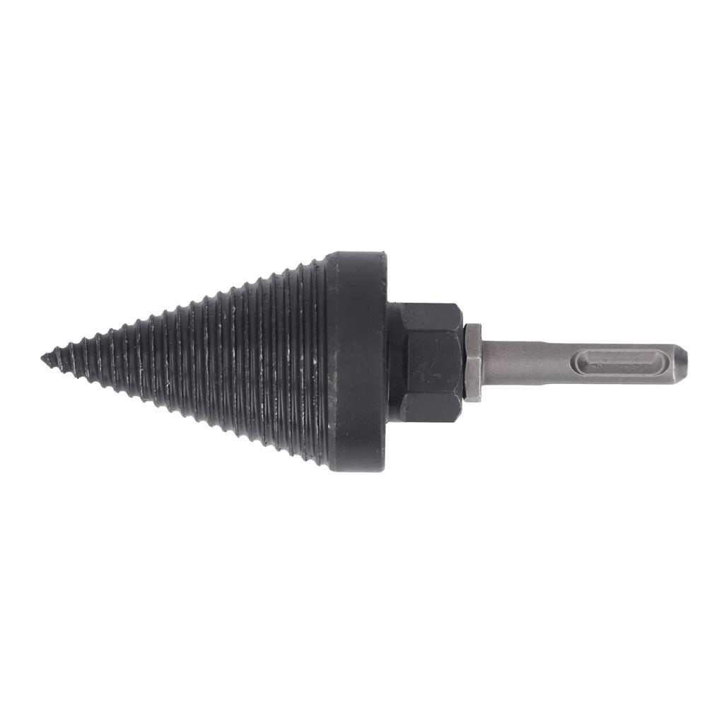 4Pcs Firewood Drill Bit Wood Splitter Detachable Electric Splitting Set 50mm for Electric Hammer Han