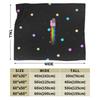 Cat Rainbow Pixel Space Nyans Blanket Flannel Textile Decor   Multifunction Soft Throw Blankets for Bedding Couch Rug Piece