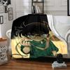 1pc Detective Conan Flannel Throw Blanket - HD Printed Lightweight Soft Warm All-Season Blanket for Sofa, Bed, Travel, Camping - Machine Washable039