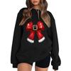 Women's Casual Round Neck Long Sleeved Pullover,Christmas  Printed Top, Long Sleeved Hoodie