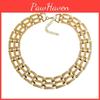 Fashion Metal Geometric Choker Necklace With Matte Finish For Travel Souvenir And Wears