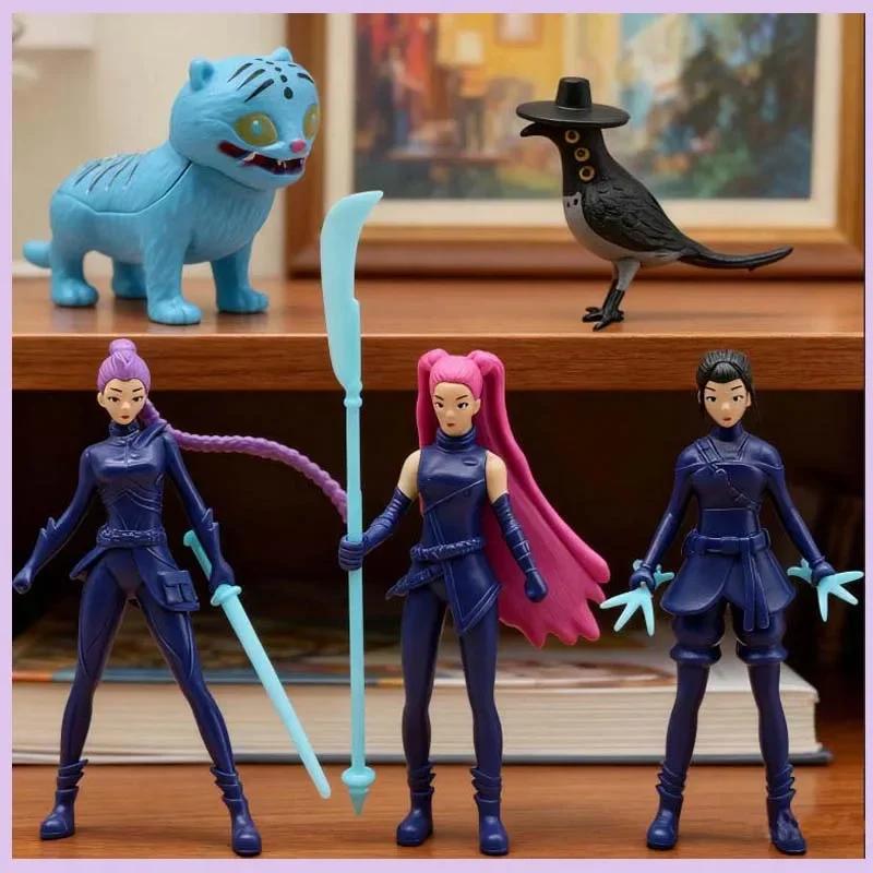 Anime nuevo KPop Demon Hunters muñeca vinilo juguete Rumi Mira zoi personaje vinilo máscara estatuilla regalo de cumplea&#