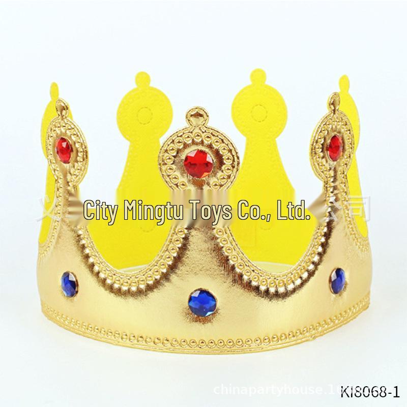 Carnival King Costume Set: Adult Cape, Crown, Hat, & Wand