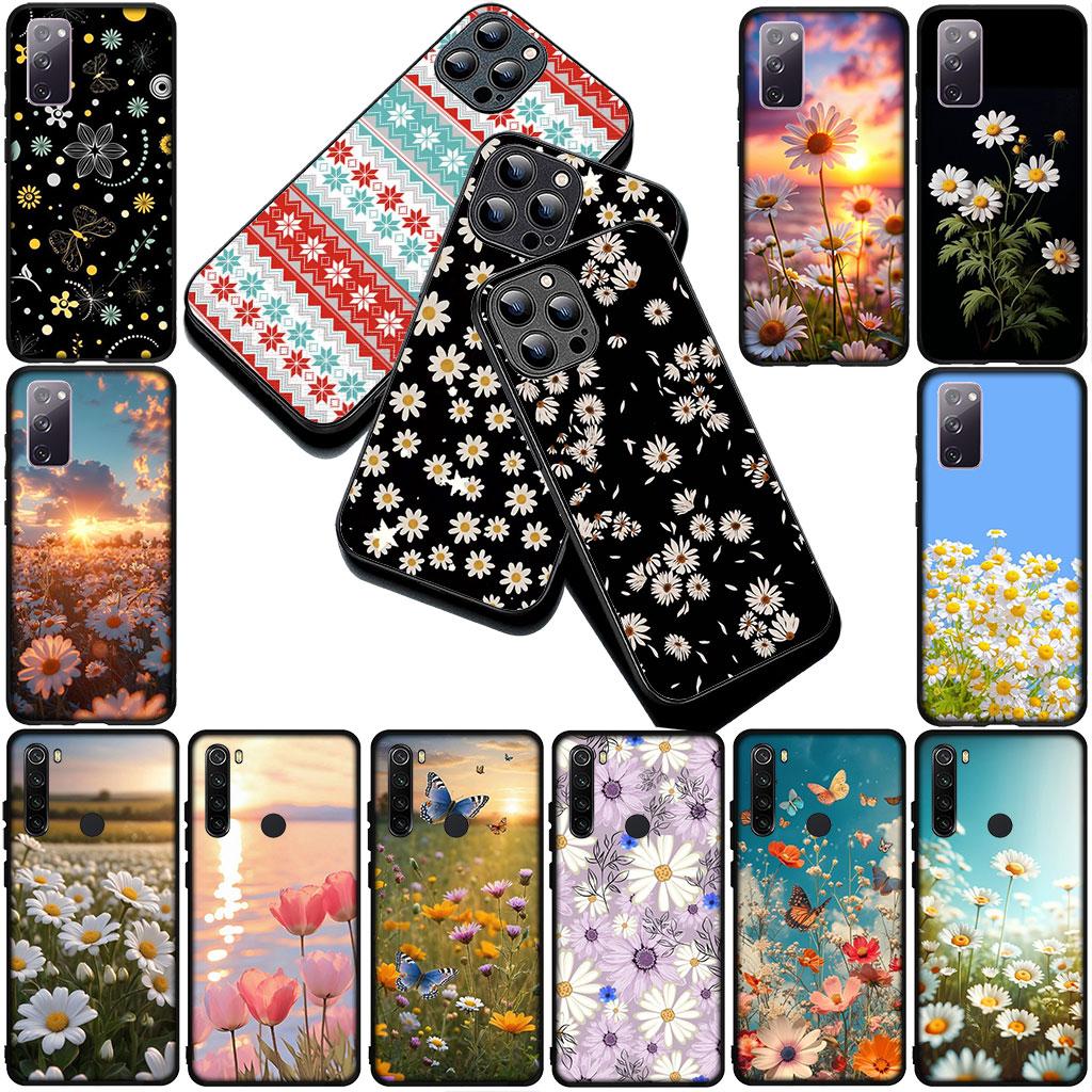 Fresh Little Daisy Flower Silicone Phone Cover for Xiaomi Poco C75 C65 C71 C85 X7 X6 M7 F7 F8 Ultra F6 Pro Soft Case