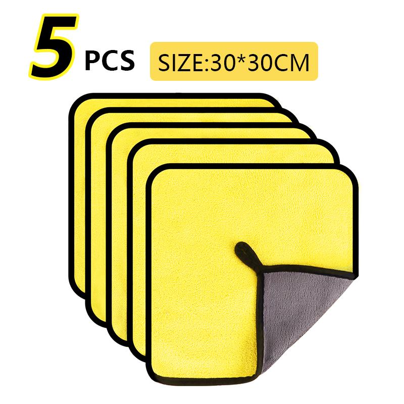 5/10/15/20pc Soft Absorbent Wash Cloth Car Auto Care Microfiber Cleaning Blue Towels kain biru (60cm x 30cm)(30cm x 30cm)