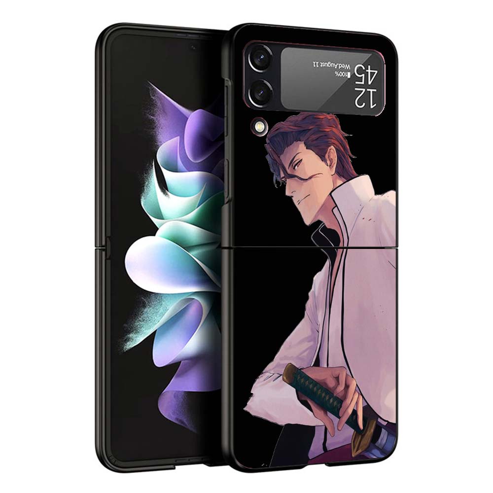 Чехол для телефона Bleach Айзен Сосуке для Samsung Galaxy Z Flip7 Flip6 5G Flip5 Flip4 Flip3 ZFlip 7 6 3 4 5 Ударопрочная задняя крышка Gala