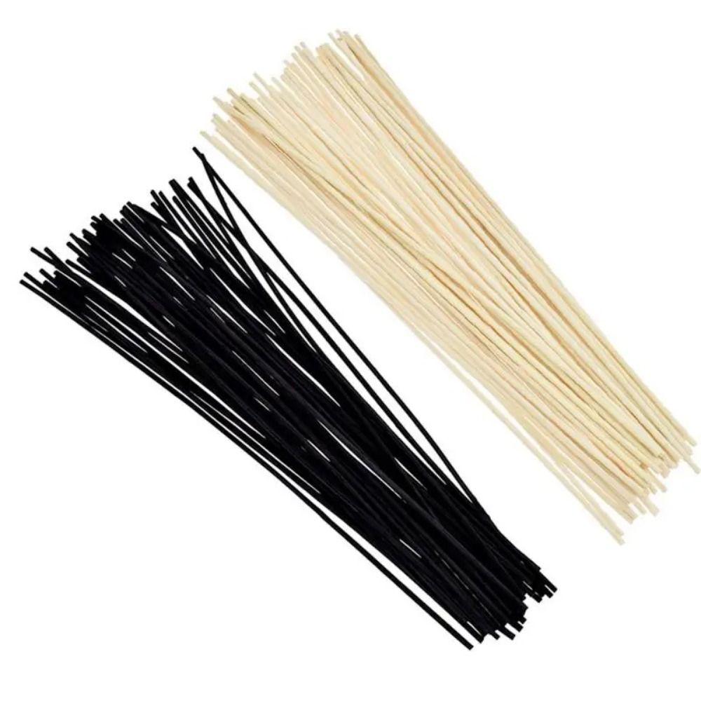 100Pcs Black/White/Wood color Reed Diffuser Replacement Stick Home Decoration