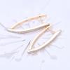 2023 New Arrival Cubic Zirconia Geometric Gold Color Big Hoop Earrings For Women Fashion Jewelry