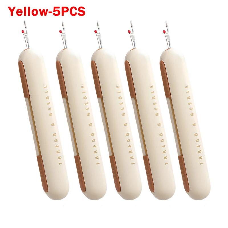 2 In 1 Double Head Needle Threader Remover Household Multifunctional Inserter Handmade Sewing Tools Portable Needle Threader