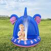 Детский бассейн с навесом Надувной бассейн «Слоник» с тентом и водяным разбрызгивателем Детский бассейн для игр с водой для детей для игр в помещении и на открытом воздухе
