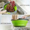 1/2 шт. Силиконовая круглая складная корзина для мытья овощей и фруктов, дуршлаг, сито, складная сушилка, кухонный инструмент