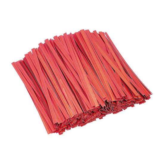 1000 шт. крафт-бумага стяжек-перевязок многоразового использования с проволочным сердечником гибкие кабельные стяжки для упаковки хлеба торта конфет праздничные сувениры