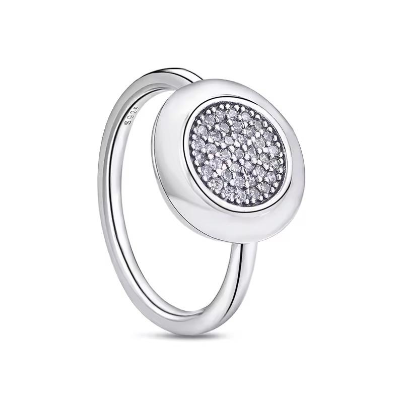 925 Sterling Silver Ring Women Lnlaid Zircon Simple Design Fashion Jewelry Romantic Valentine's Gift Engagement Party Trendy