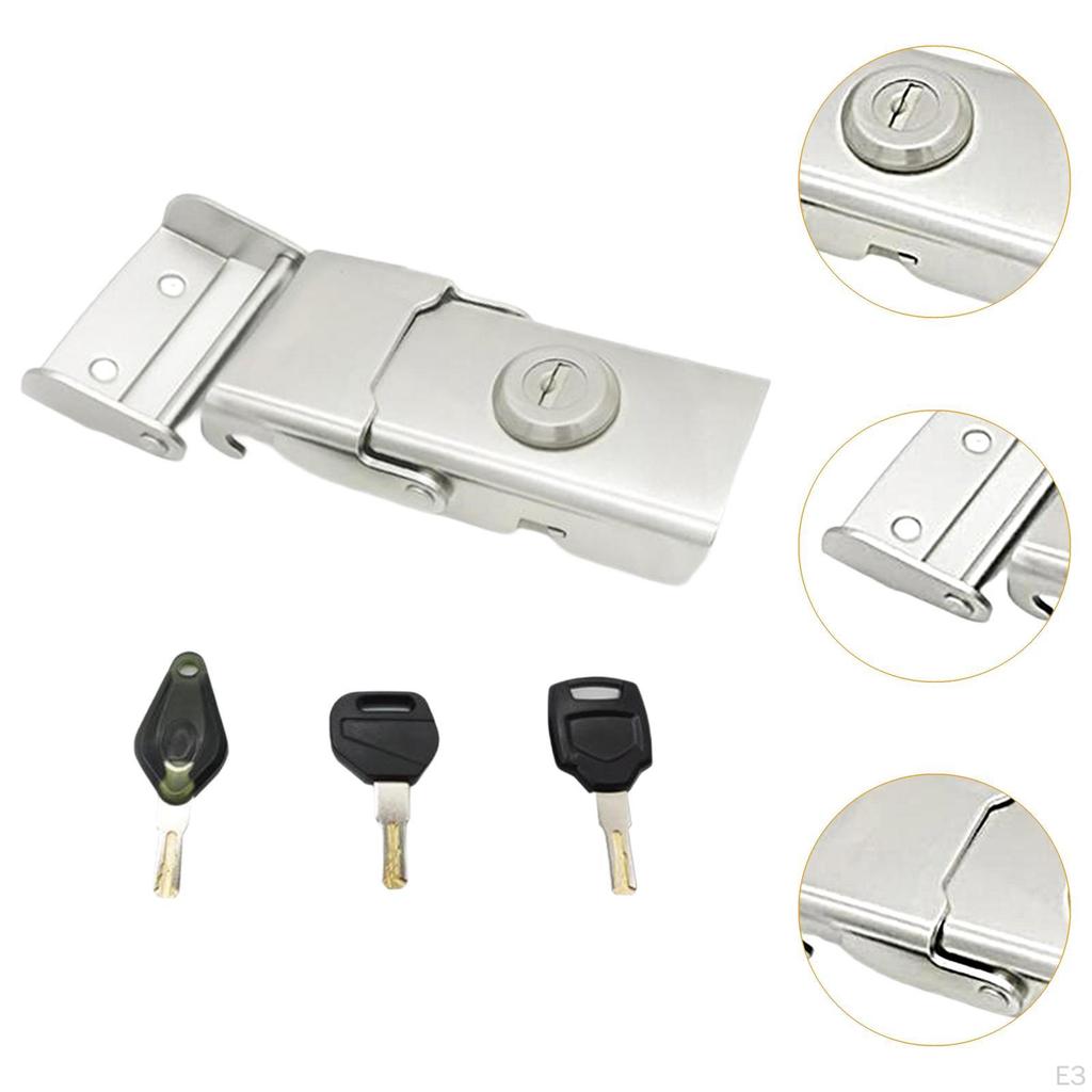 Motorcycle Rear Trunk Box Lock Replace Easy To Install Stable Anti- Locking Tool for Saddlebags