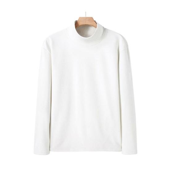 Мужская базовая водолазка однотонная с длинным рукавом тонкая эластичная кофта осенне-зимнего стиля