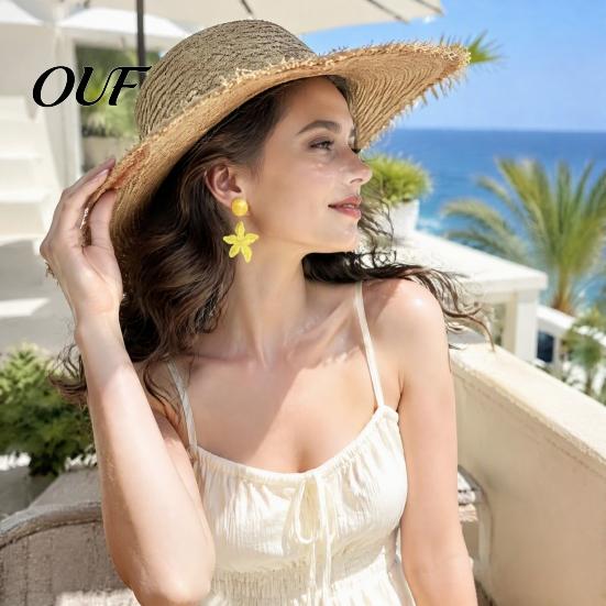 Boho Seaside Style Earrings 1 Pair Starfish Drop Earrings, Summer Beach Dangle Stud Cute Pendant Drops Ocean Themed Holiday Coastal Jewelry