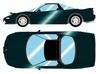 EIDOLON Honda 1992 года с открытой крышей, цвет Charlotte Green, готовая модель EM666H, Макияж 1/43 NSX-R (НА1) Фары, Жемчужный,