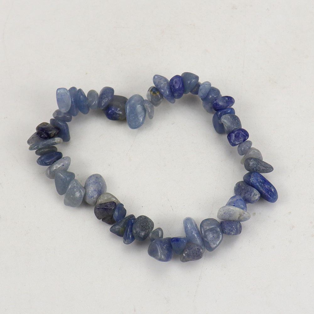 Handmade Beaded Natural Crystal Crushed Stone Bracelet B54