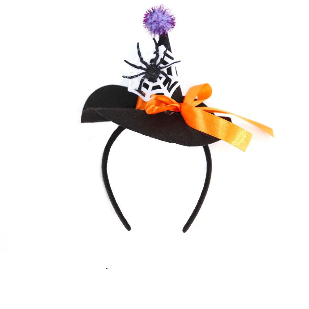 Spider Pumpkin Hairbands DIY Hair Accessories Spider Web Head Wrap Halloween Headband  Boys/Girls