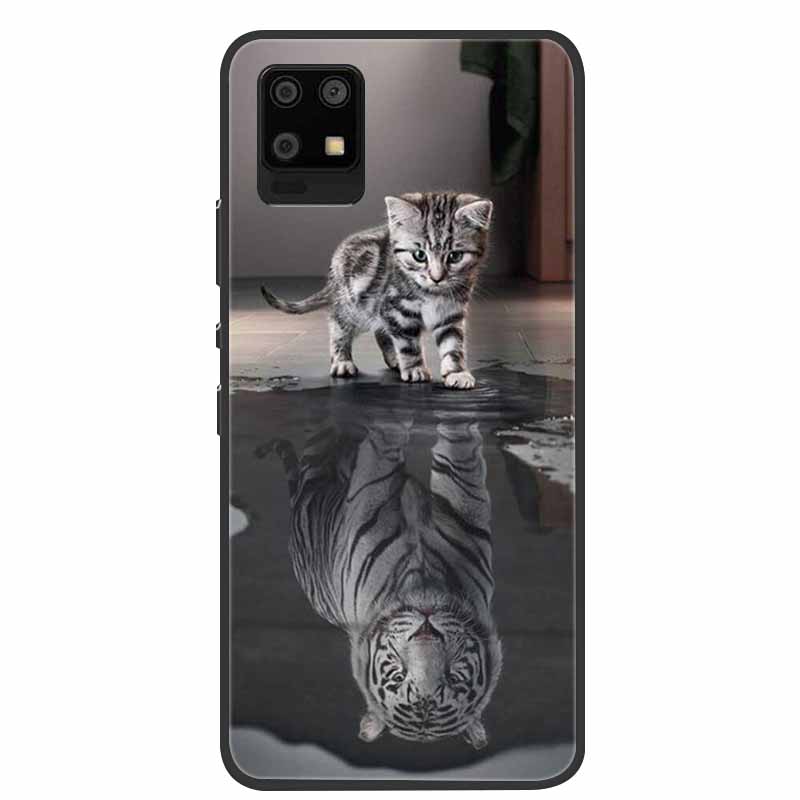 Для чехла Sharp Aquos Zero 6 SHG04 Волк Лев Мягкий ТПУ Силиконовые чехлы для чехла Sharp Aquos Sense 6 Ударопрочный Funda Zero6 5G Кот
