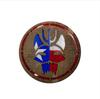 Trident Cat Head Reflective Camouflage Velcro Patch – Stylish Outdoor Backpack/Arm Badge