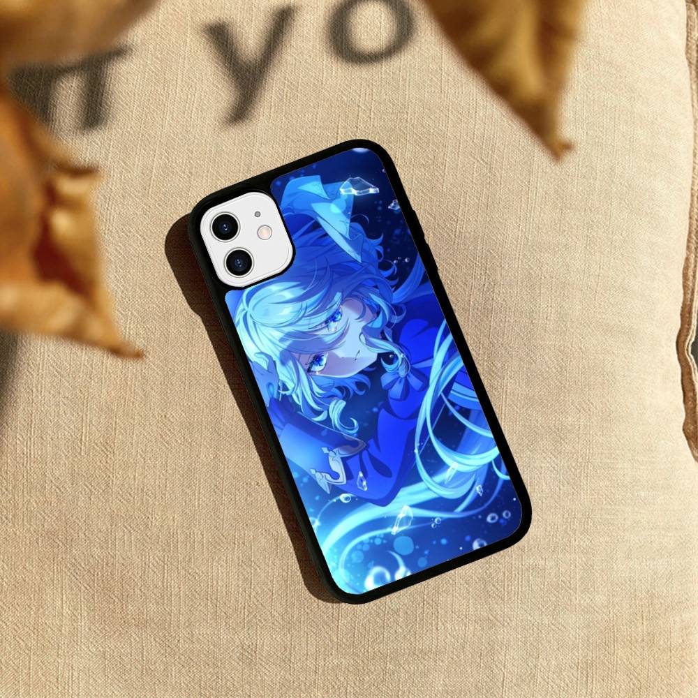 Чехол для телефона Genshin Impact Furina PC+TPU Для iPhone 17 16 15 14 PRO MAX 11 12 13 PLUS MINI