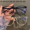 Сверхлегкие круглые очки для близорукости, мужские и женские модные очки с защитой от синего света, очки по рецепту 0 ~-6,0