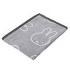 Nishikawa Miffy Face Blanket, 100x70cm, Washable, Bruna DB3618, Made In Japan, Gray, FQ73301003