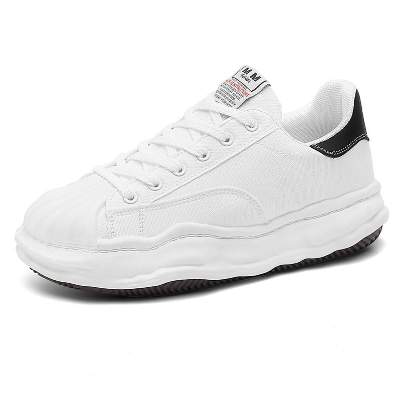 Мужские и женские летние туфли-ракушки с изголовьем, повседневные туфли на платформе, белые туфли, парусиновые туфли, увеличивающие прилив, туфли