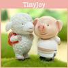 Resin Pig Cute And Lamb Ornament With Resin Craft For Collectors And Giving Gift