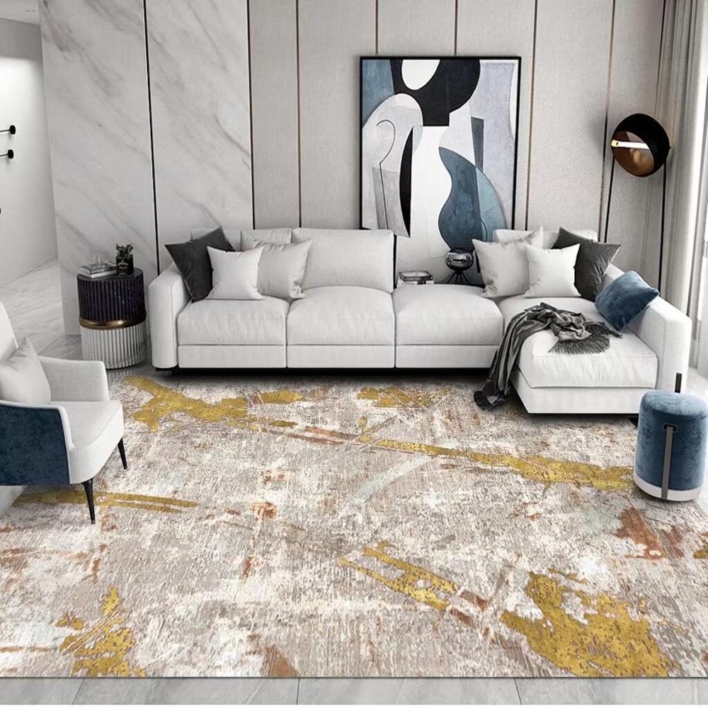 Nordic Abstract Carpet Living Room Decor Grey Rugs for Bedroom 200x300 Lounge Coffee Tables Mat Anti Slip Washable Entrance Mats