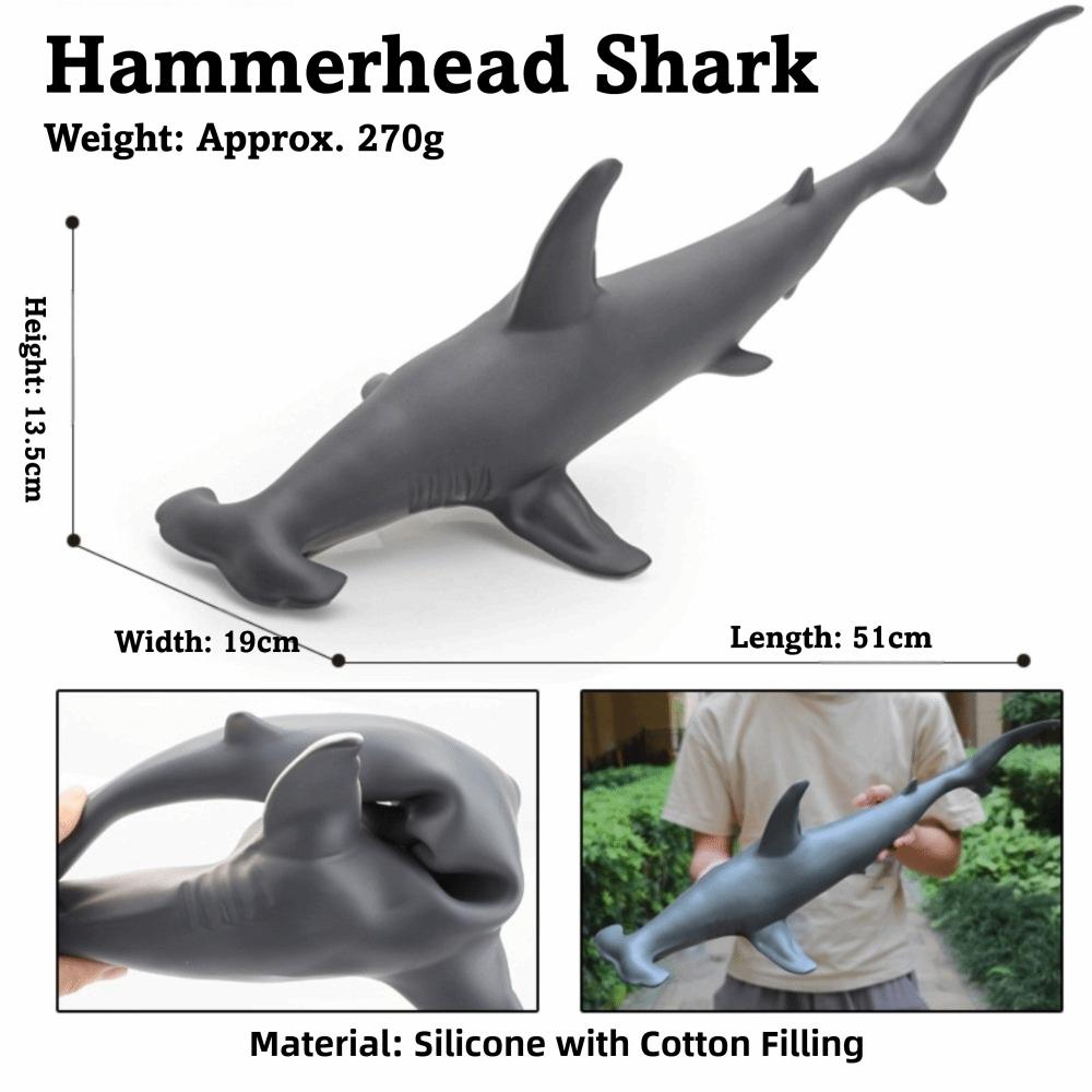 Large Size Ocean Animals Action Figures Great White Shark Model Ocean Animal Simulation