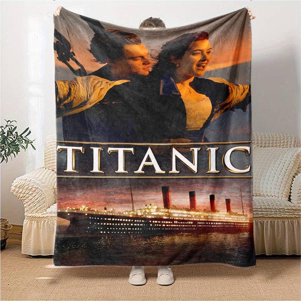 Love Titanic Blanket Soft Throw Blanket For Home Bedroom Bed Sofa Travel Office Solid Christmas Blanket