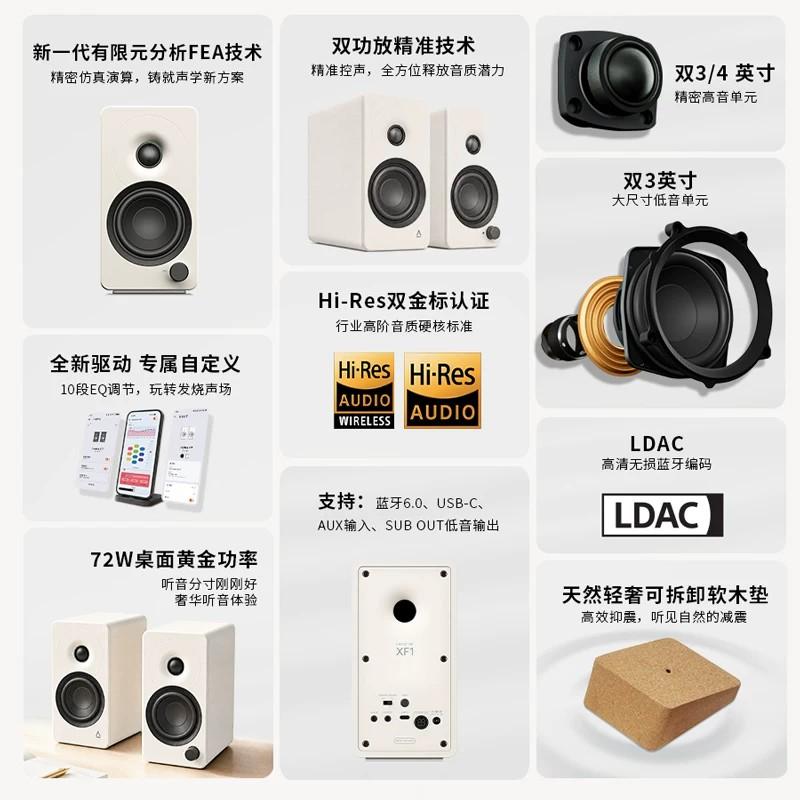 Innovative XF1 Speaker High Volume Bluetooth 6.0 FEA Technology 2.0 Channel Desktop Speaker High-Quality Sound Desktop Computers