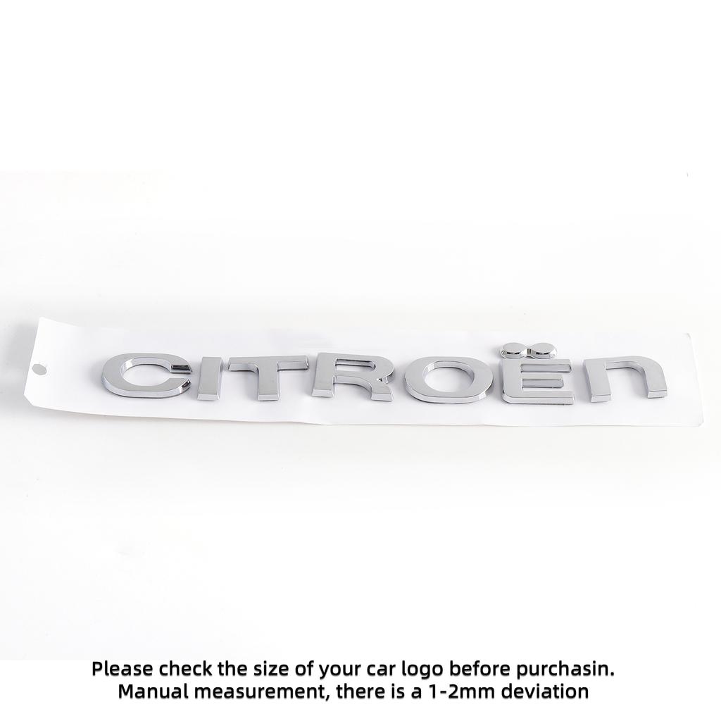 TXBB4 1pcs 3D ABS For Citroen Car Letters Front Hood Emblem Bonnet Sticker Rear Tail Trunk Badge Decal Styling Car Accessories