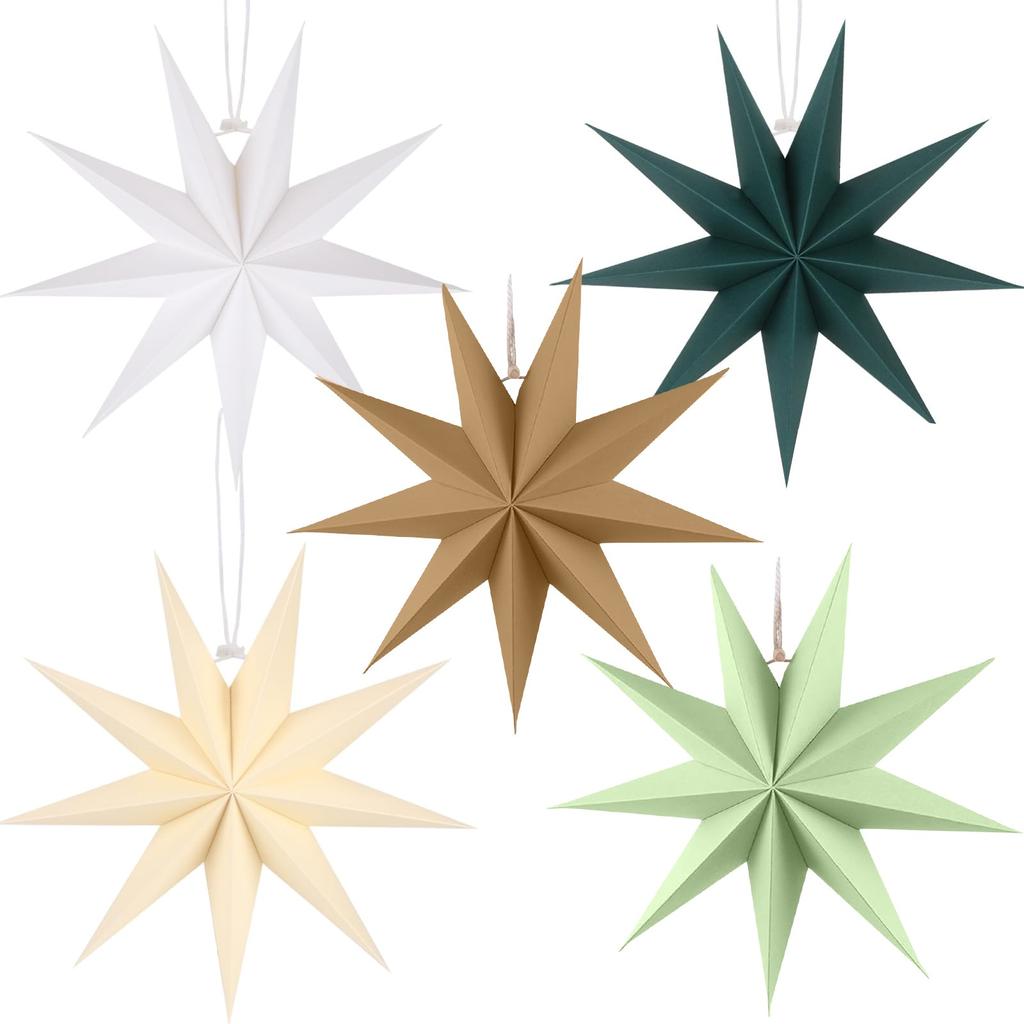 Paper Stars 30 Cm Folding Star Party Decorations