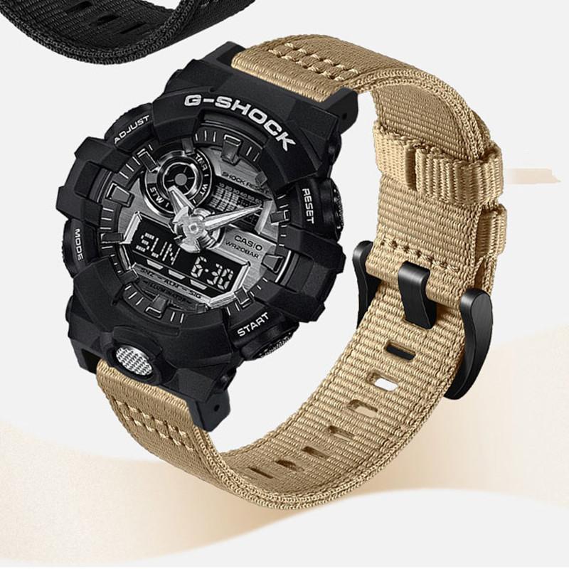 16 мм ремешок-петля из нейлона для часов Casio G-SHOCK GA110 100 120 GA900 GA2100 DW-5600 GW-B5600 GW-M5610 спортивный аксессуар