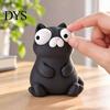 Забавные фигурки с подвижными глазами, забавное 3D-печатное украшение, форма бегемота/гуся/кошки, милое с большими новизными животными-формами, подвижные глаза, интерактивное