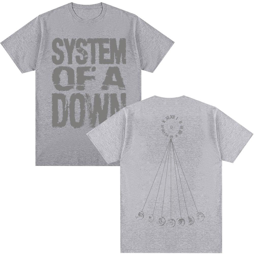Футболка Rock Band System of A Down Mezmerize Мужская Женская Винтажная Хип-Хоп Готическая Харадзюку Футболки Оверсайз Хлопковая Повседневная Футболка