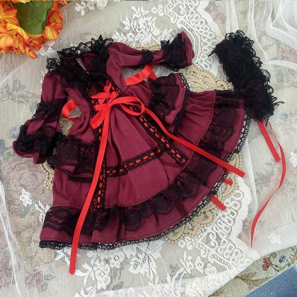 Dress Up Bjd Baby Clothes Princess Doll Retro Dress Women Girls Doll Lolita Skirt 30cm