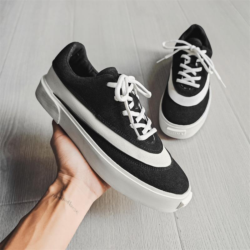 Модная обувь для мужчин Fad Повседневная обувь Дышащая Нескользящая Холщовая обувь Мужская Уличная Комфортная Обувь для Ходьбы Кеды для Мужчин