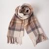EMZ Cashmere Color-Block Winter Scarf